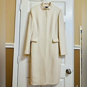 Antonio Melani Ivory Wool Coat Size 8 🎀
